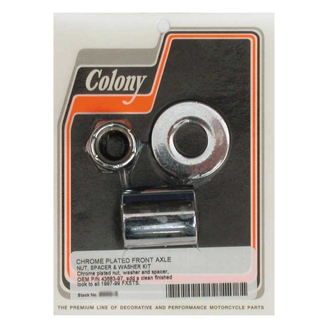 COLONY AXLE SPACER KIT FRONT, SMOOTH