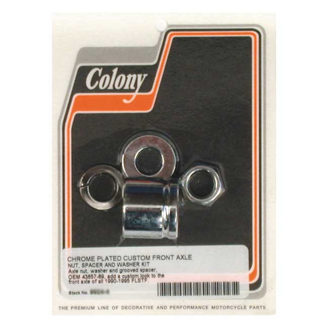 COLONY AXLE SPACER KIT FRONT, GROOVED