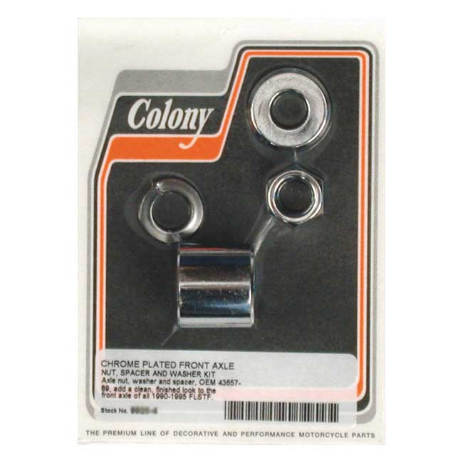 COLONY AXLE SPACER KIT FRONT, SMOOTH