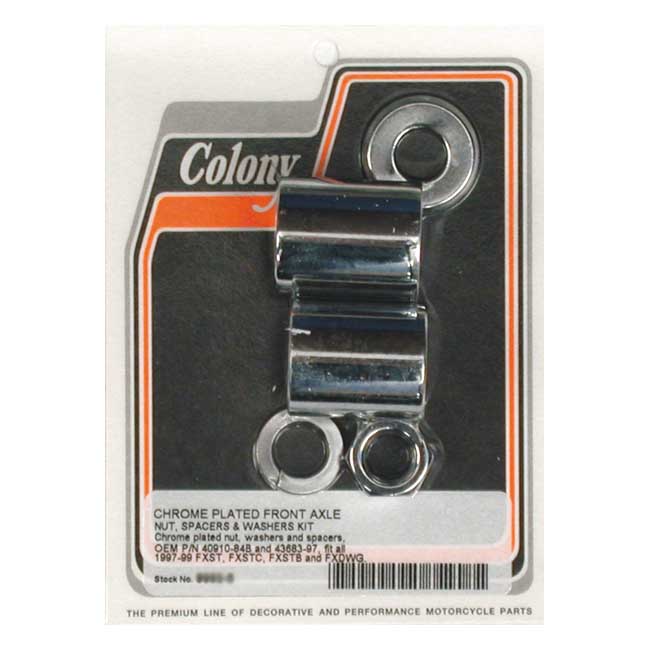 COLONY AXLE SPACER KIT FRONT, SMOOTH