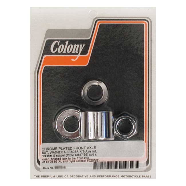 COLONY AXLE SPACER KIT FRONT, SMOOTH