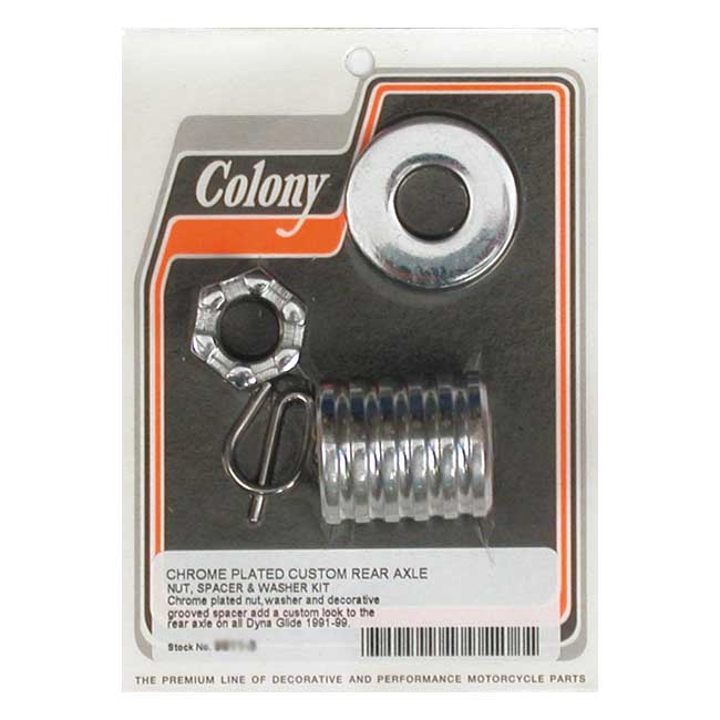 COLONY AXLE SPACER KIT REAR, GROOVED