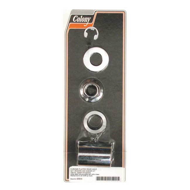 COLONY AXLE SPACER KIT REAR, SMOOTH