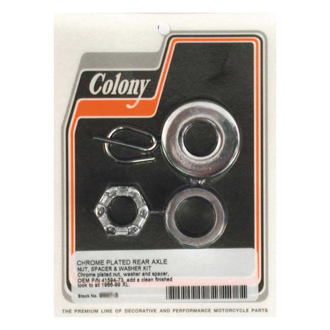 COLONY AXLE SPACER KIT REAR, SMOOTH