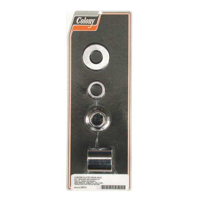 COLONY AXLE SPACER KIT REAR, SMOOTH