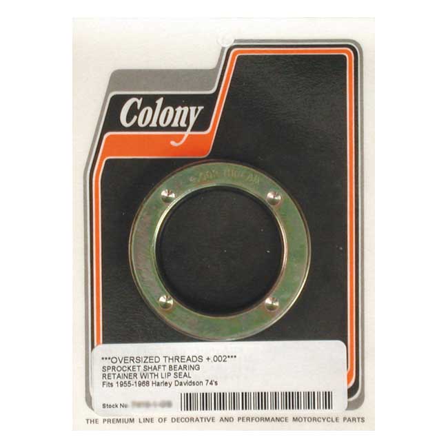 Colony oil seal, sprocket shaft. Screw type, +.002"