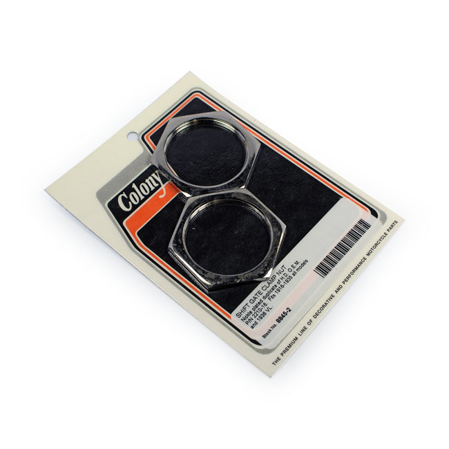 Colony, shifter gate clamp nuts. Nickel