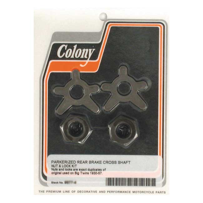 COLONY BRAKE SHAFT LOCK & NUT KIT