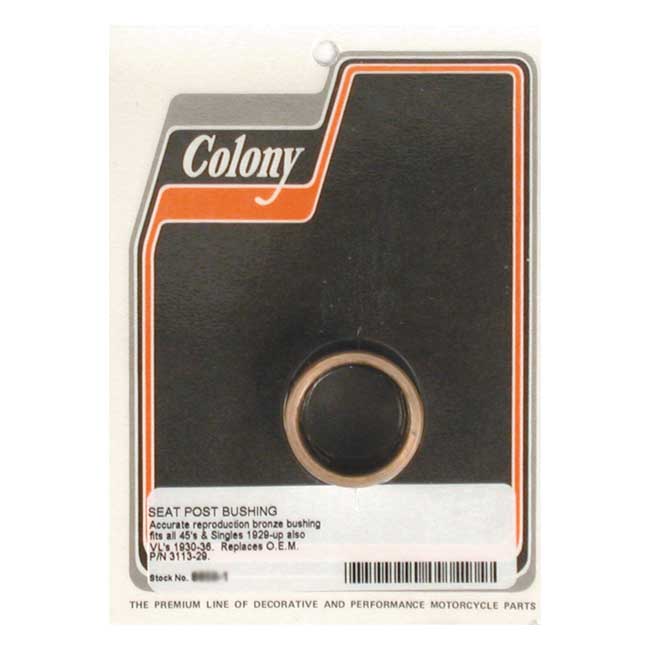 Colony, bushing seat post