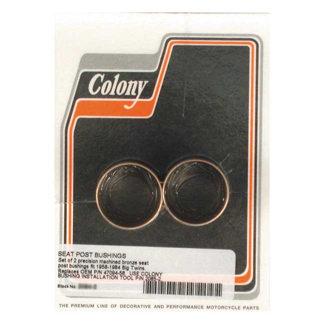 Colony, seat post bushing set