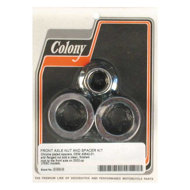 COLONY V-ROD AXLE NUT & SPACER KIT