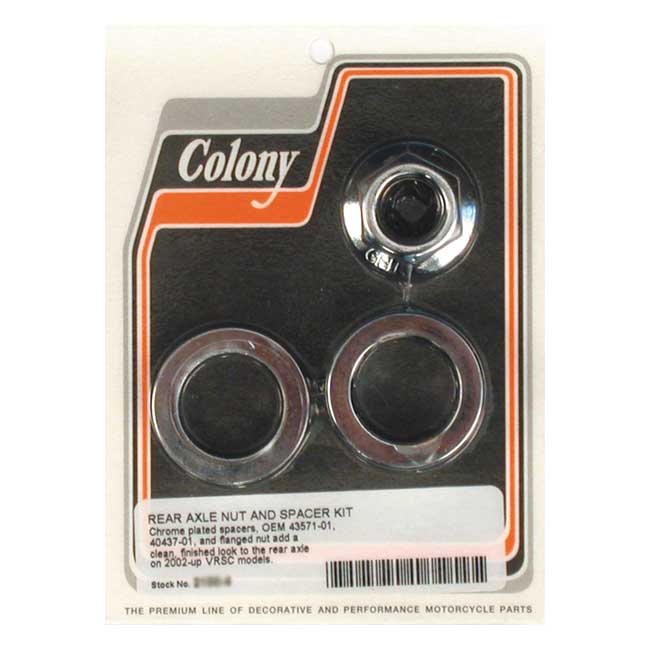 COLONY V-ROD AXLE NUT & SPACER KIT