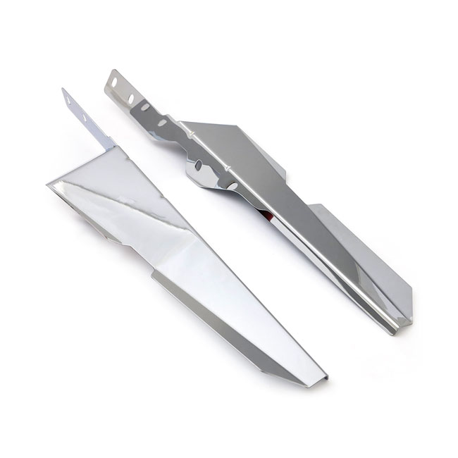 Wind deflector set. Chrome