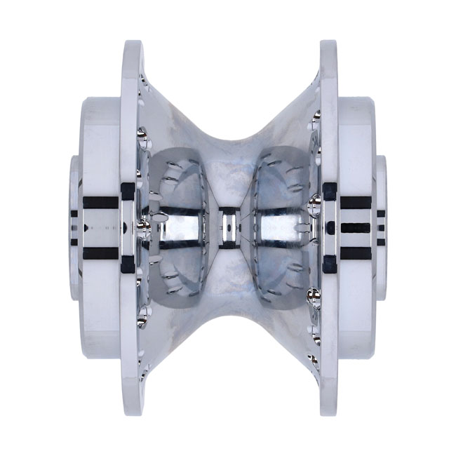 FRONT WHEEL HUB, CHROME
