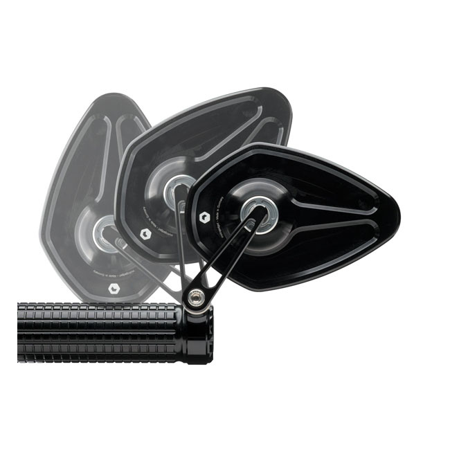 Motogadget, mo.view sport 60 flip mirror Black