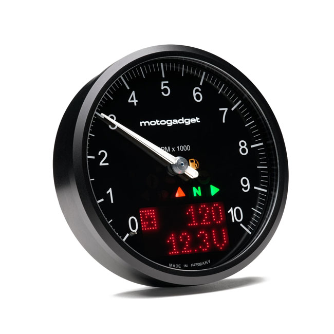 Motogadget, Chronoclassic 2 'Tacho Face'. 10.000RPM. Black B