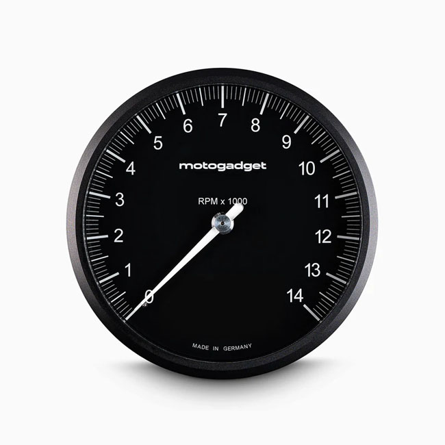 Motogadget, Chronoclassic 2 'Tacho Face'. 14.000RPM. Black B