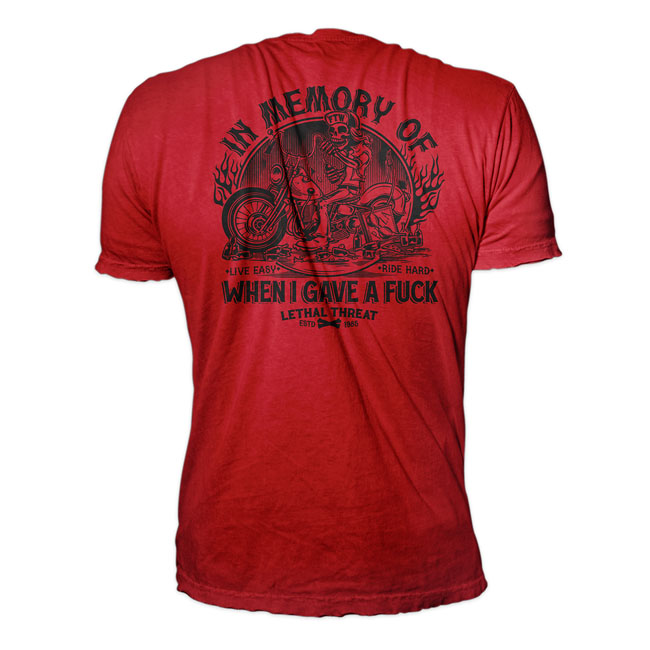 LETHAL THREAT IN MEMORY T-SHIRT RED/BLACK