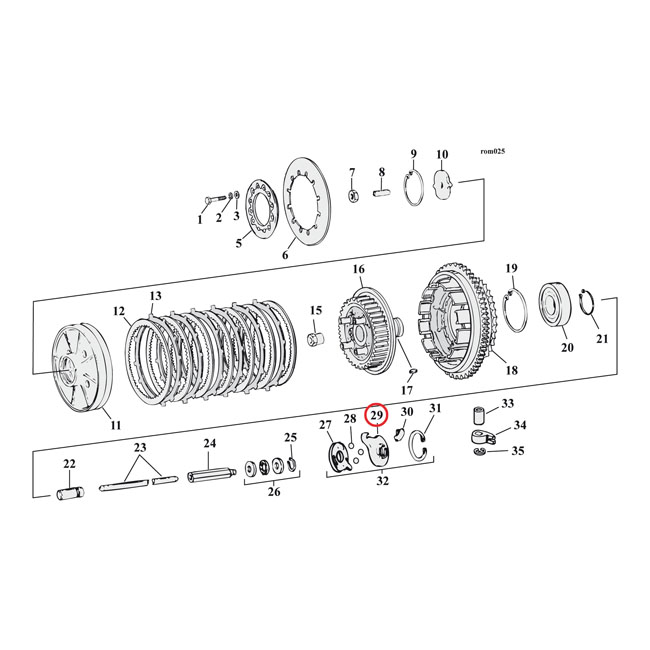CLUTCH RELEASE RAMP, INNER