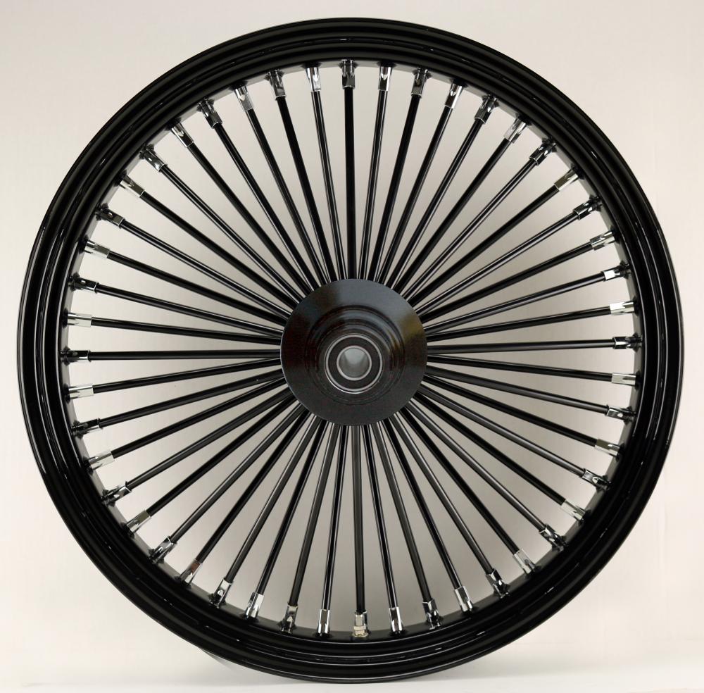 MCS radial 48 fat spoke front wheel 3.50 x 23 SF black