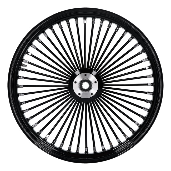 MCS radial 48 fat spoke front wheel 3.50 x 23 SF black