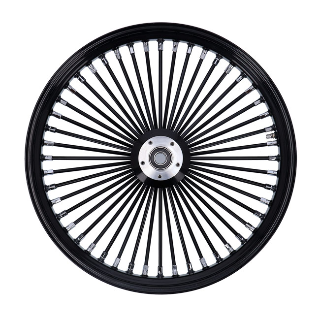 MCS radial 48 fat spoke front wheel 3.50 x 23 DF black