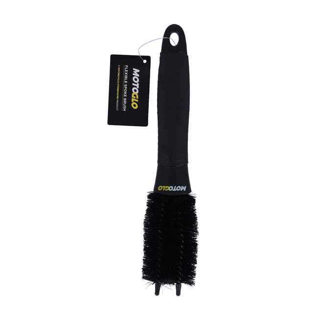 MotoGlo, flexible spoke brush