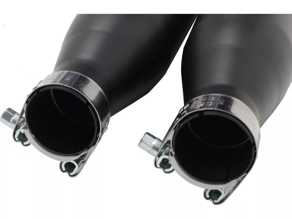 Performance Slip-On Muffler For Softail High Black Powder Coated