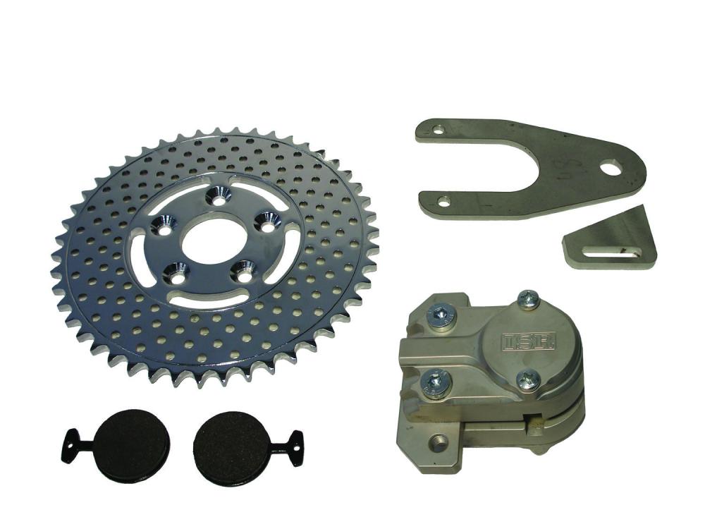 Drevbromskit 48 T Hole Style utan huvudcylinder