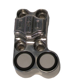 ISR knappsats 1 brytare, 2 tryckknappar höger eloxerad