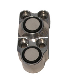 ISR knappsats 2 knappar eloxerad