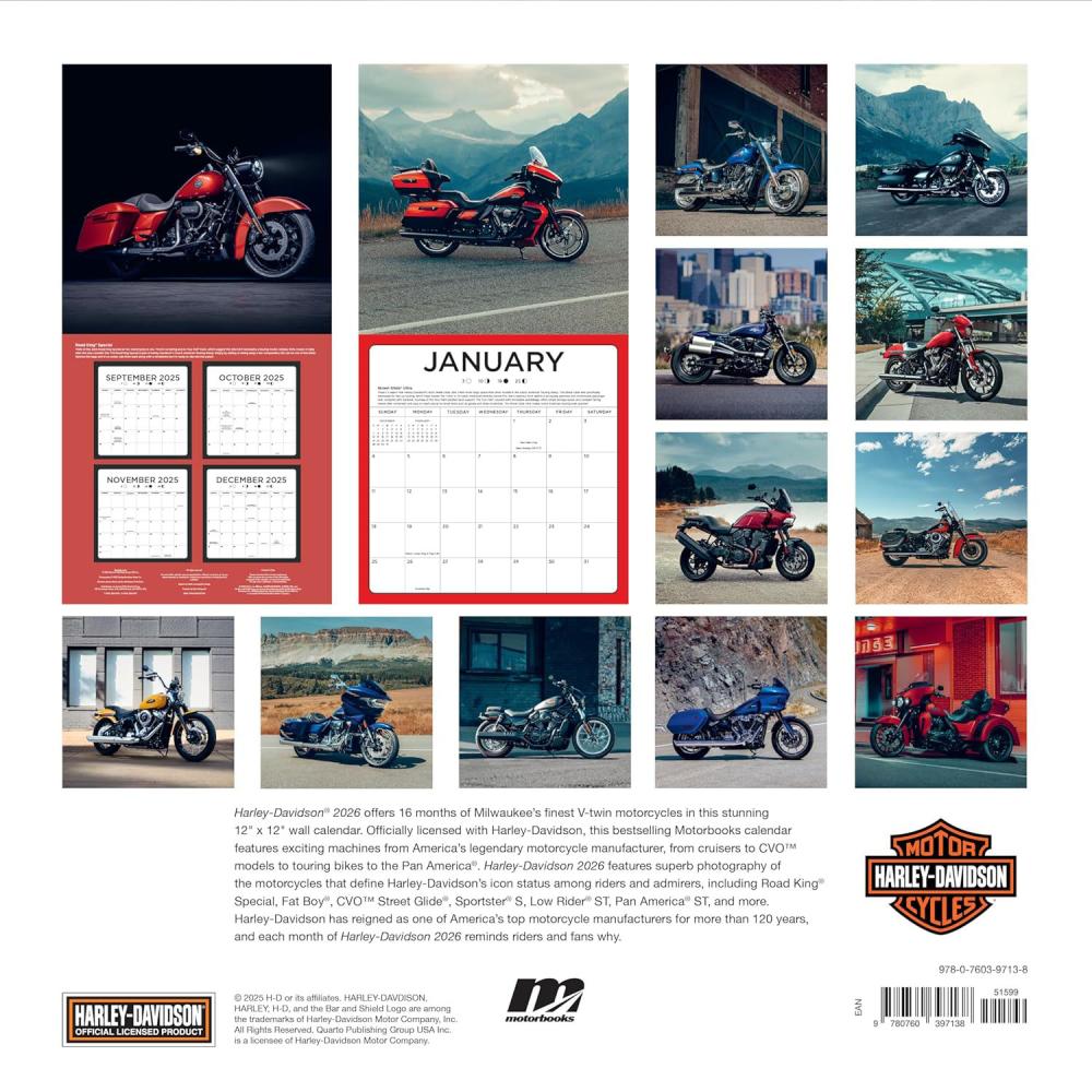 Harley Davidson Kalender 2026