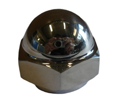 Toppmutter Järnhästen fast krona (Rostfri)