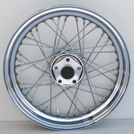 Ultima Chrome 40 Spoke 16 x 3" Rear Wheel Harley Shovelhead FL 67-72