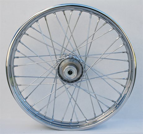 Chrome 40 Spoke 21 x 2.15" Front Wheel Harley FXWG 73-83
