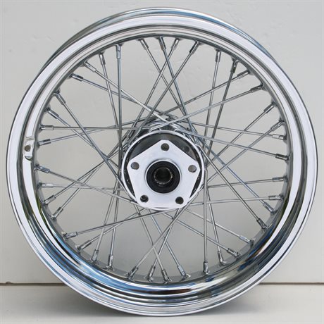 Chrome 40 Spoke 16 x 3.5 Rear Wheel