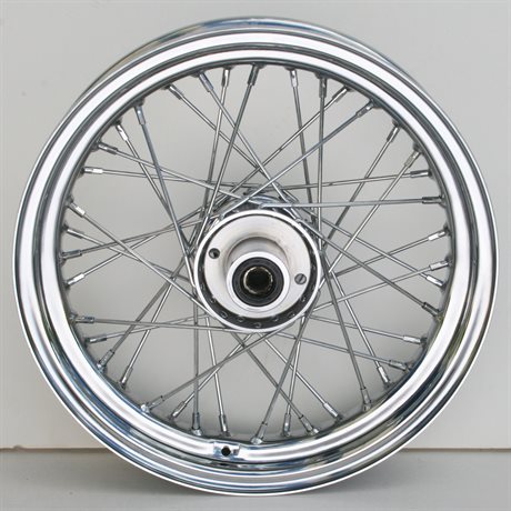 Chrome 40 Spoke 16 x 3.5 Front Wheel