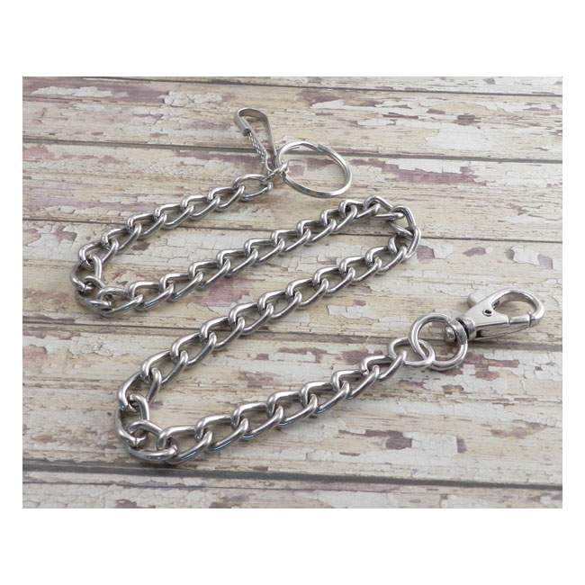 Wallet Chain Punk Leash - Chain Necklace Combo 15"