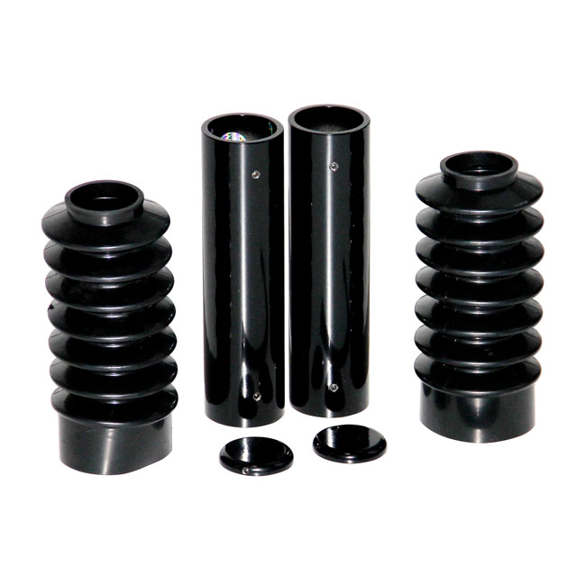 CULT-WERK, 6-PIECE FORK TUBE COVER KIT. GLOSS BLACK
