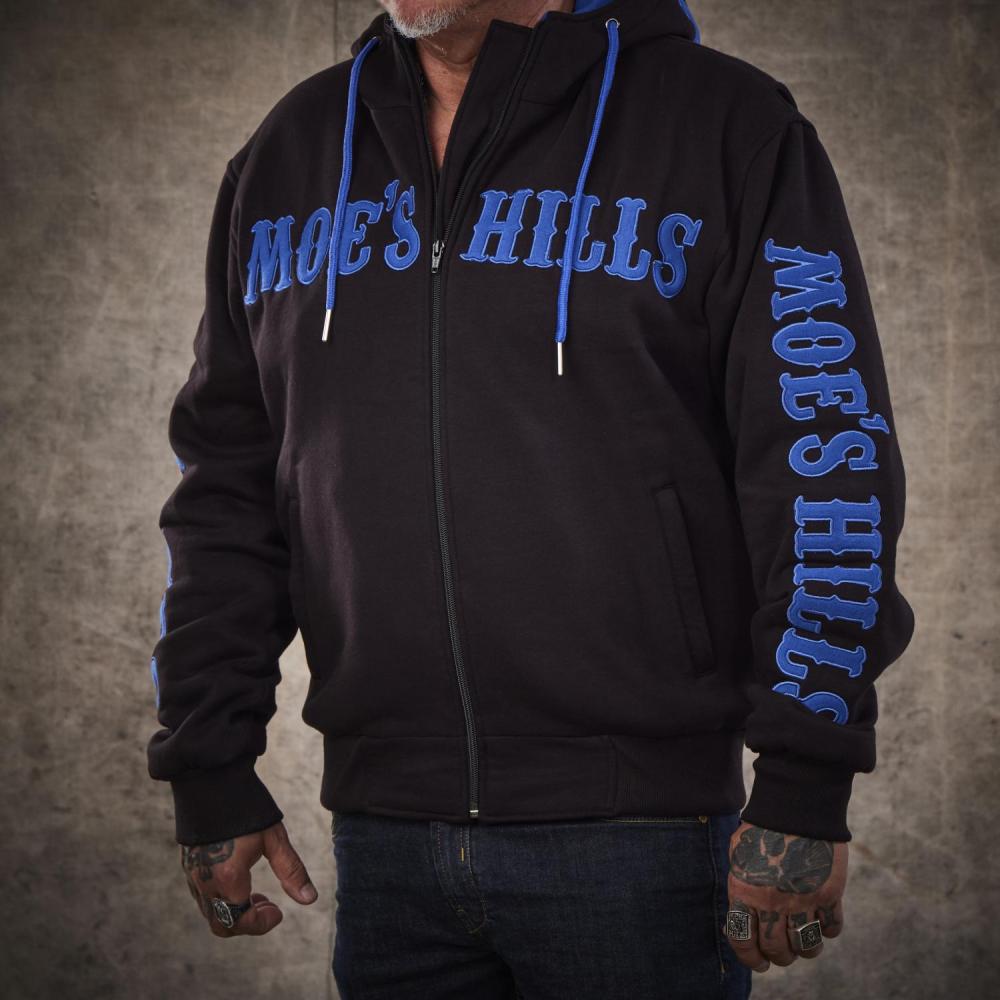 MOE'S HILLS BOBBER'S HOODY - BLACK -BLUE