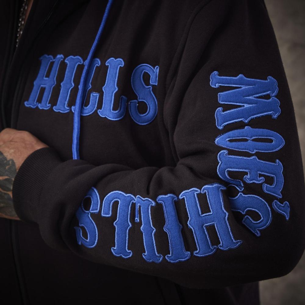 MOE'S HILLS BOBBER'S HOODY - BLACK -BLUE