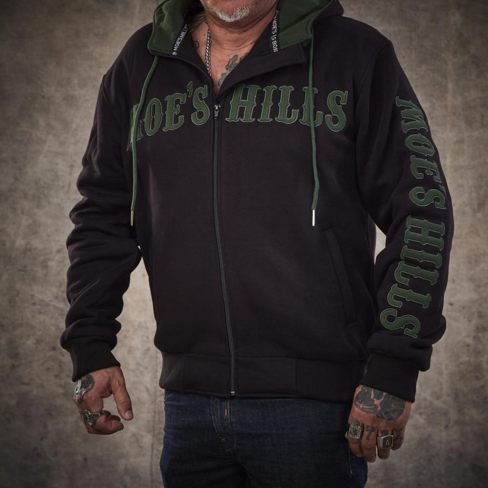 MOE'S HILLS BOBBER'S HOODY - BLACK -GREEN