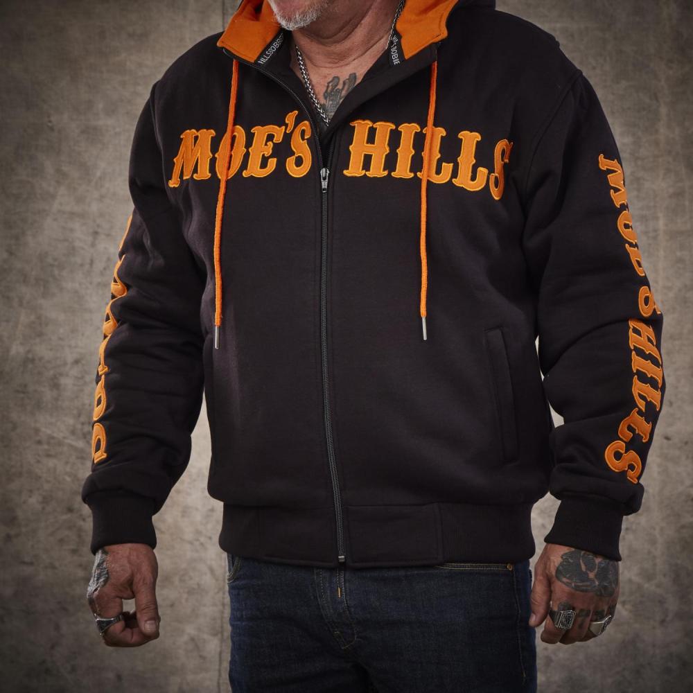 MOE'S HILLS BOBBER'S HOODY - BLACK -ORANGE