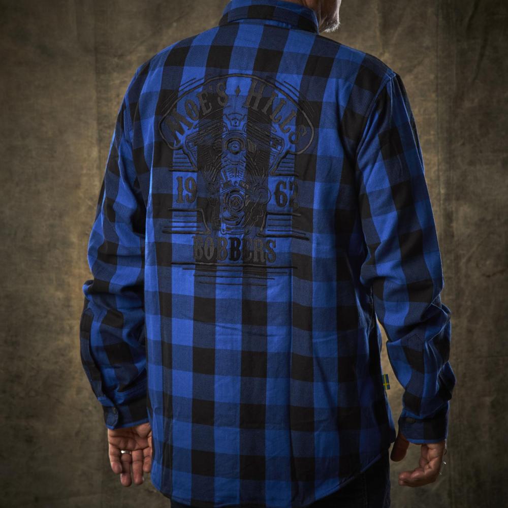 MOE'S HILLS BOBBER'S SHIRT FLANNEL - BLUE/BLACK
