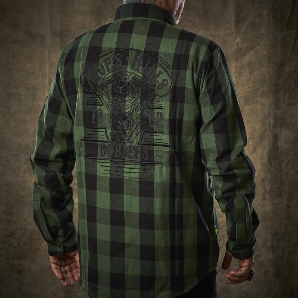 MOE'S HILLS BOBBER'S SHIRT FLANNEL - GREEN/BLACK