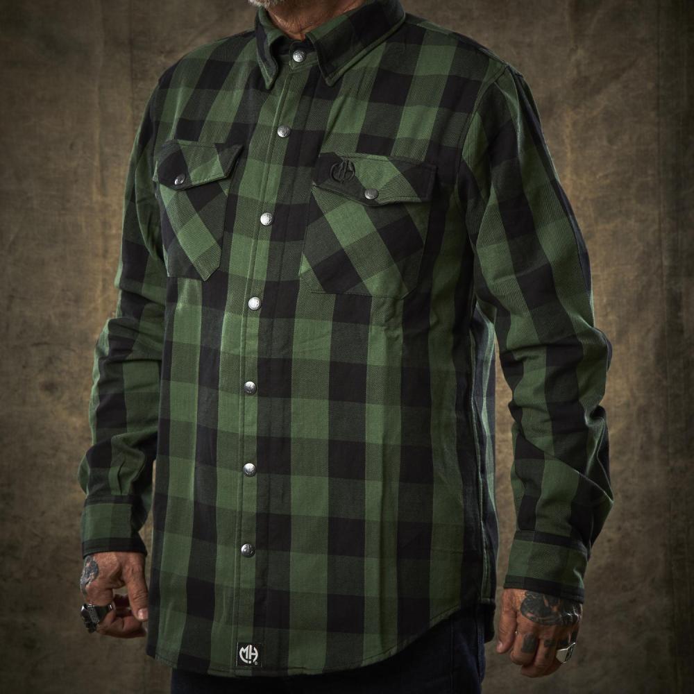 MOE'S HILLS BOBBER'S SHIRT FLANNEL - GREEN/BLACK