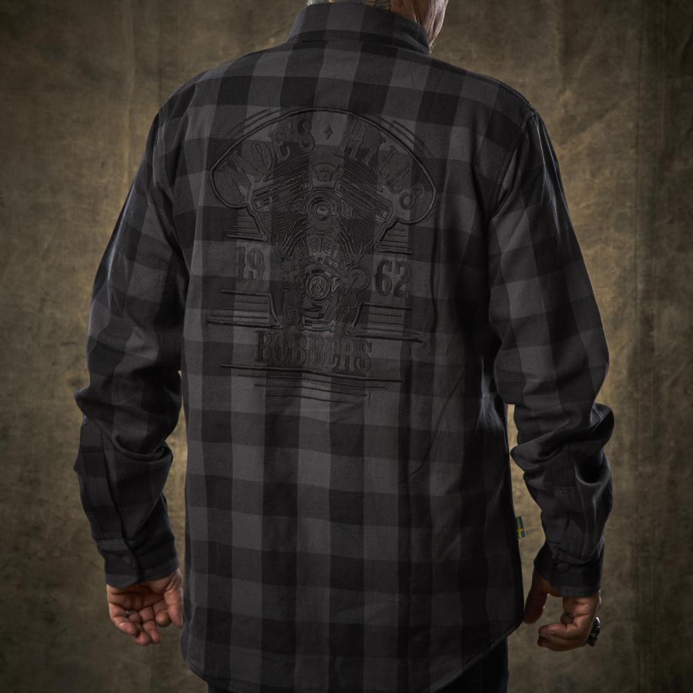 MOE'S HILLS BOBBER'S SHIRT FLANNEL - GRAY/BLACK