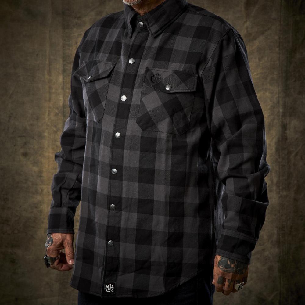 MOE'S HILLS BOBBER'S SHIRT FLANNEL - GRAY/BLACK
