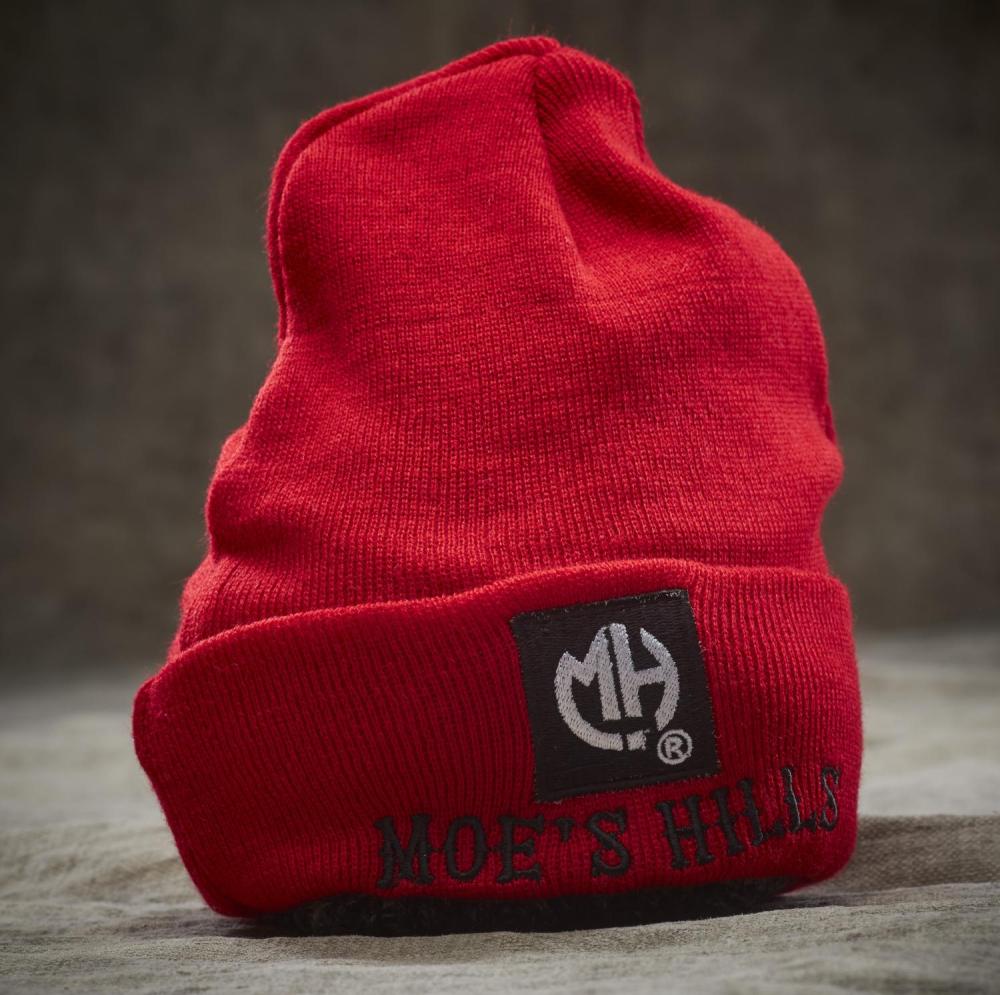 MOE'S HILLS BOBBER'S ROLL-UP BEANIE RED