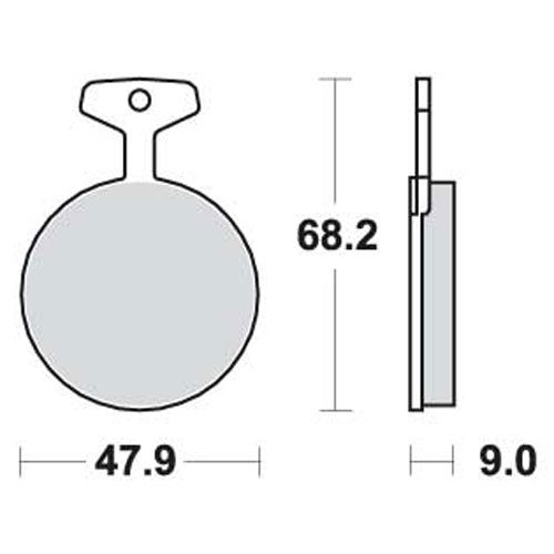 Pads SBS 504 ISR drevbromsok (2 kolv)